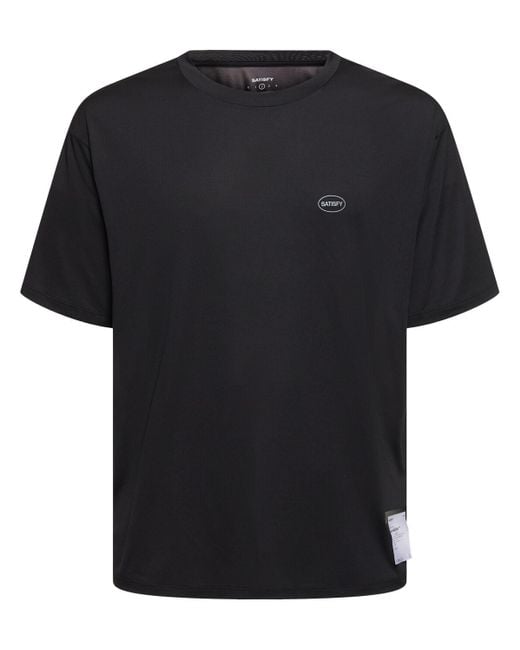 Satisfy Black Auralite Tech T-shirt for men