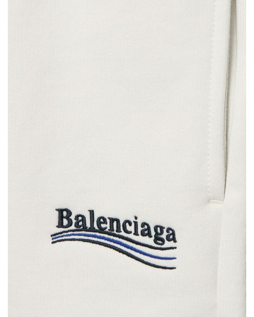 Balenciaga Baumwollshorts in White für Herren