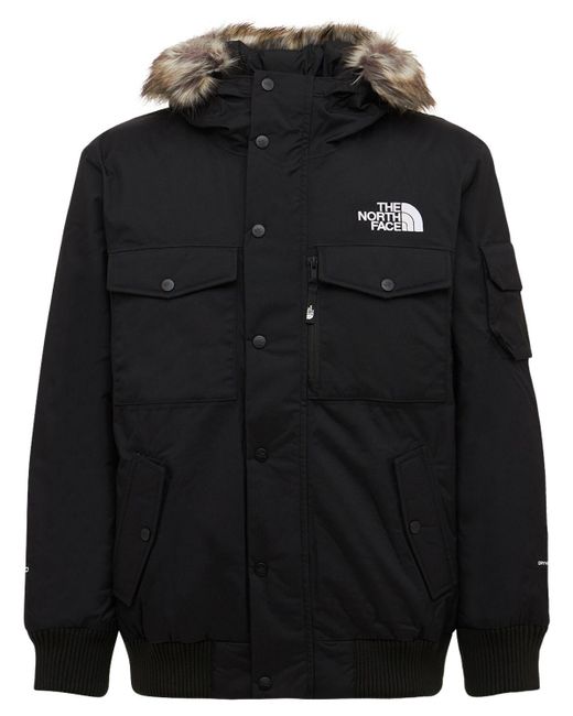 The North Face Black Gotham Down Jacket W/ Faux Fur for men