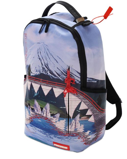 Sprayground Multicolor Sacred Mountain Backpack W/ Samurai for men
