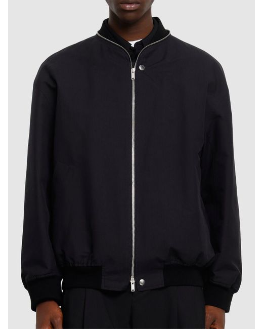 メンズ Jil Sander ジップボンバージャケット Black