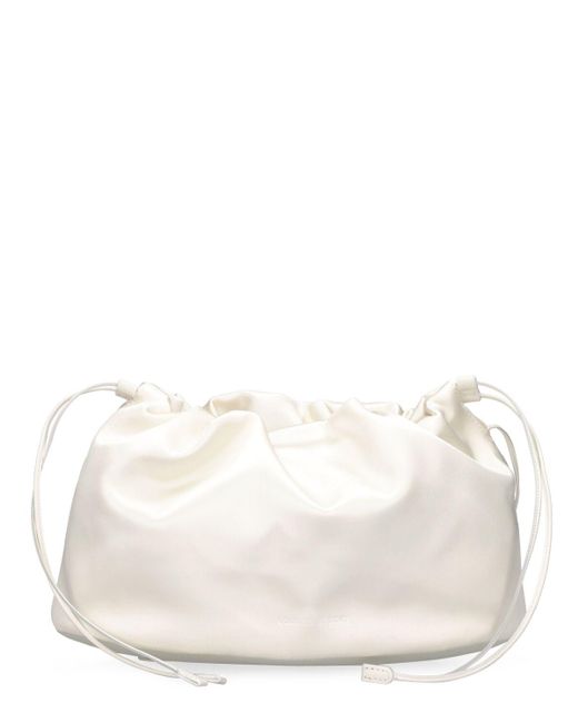 Loulou Studio Natural Mireille Viscose & Silk Satin Bag