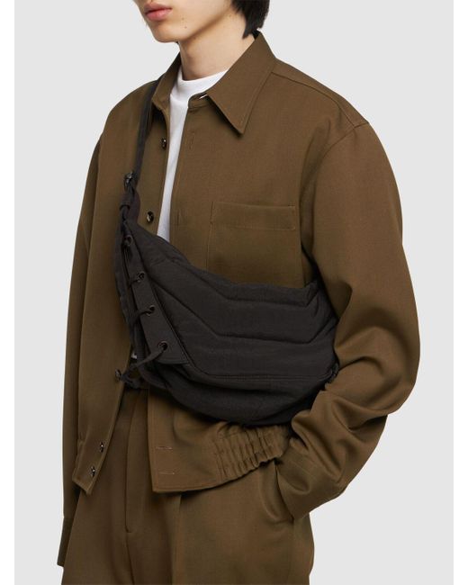 Lemaire Kleine Tasche Aus Weichem Nylon "game" in Black für Herren