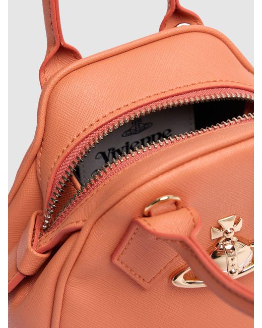 Vivienne Westwood Pink Mini Yasmine Saffiano Top Handle Bag