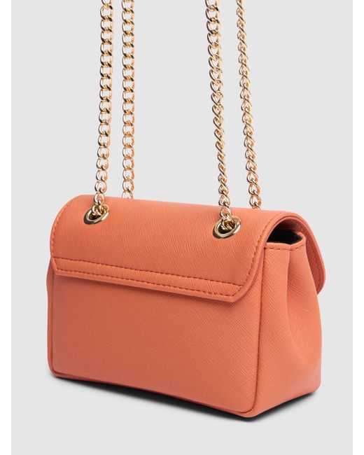 Vivienne Westwood Orange Small Saffiano Faux Leather Bag