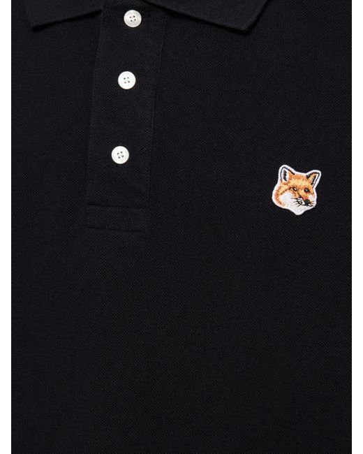 Maison Kitsuné Black Fox Head Patch Regular Polo for men