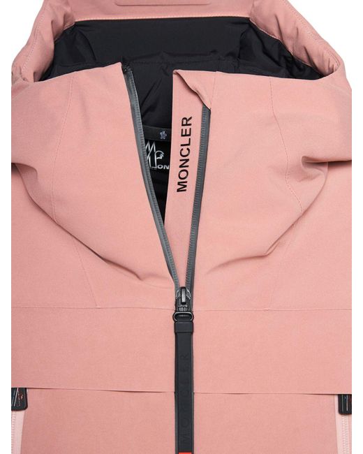 Moncler Pink Chanavey Tech Padded Ski Jacket