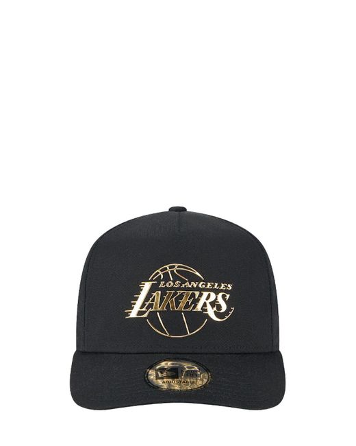KTZ Black 9forty La Lakers A-frame Hat for men