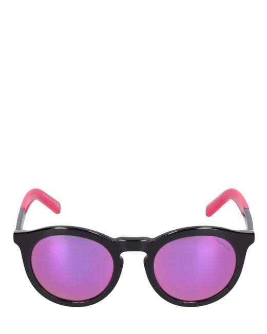 Moncler Purple Odeonn Round Sunglasses