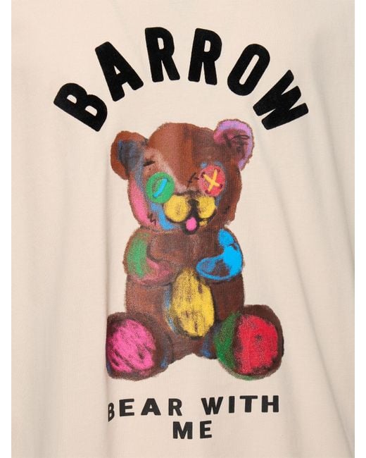 メンズ Barrow Bear With Me Tシャツ Natural