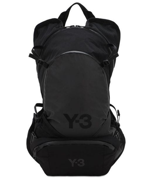 Y-3 Reflektierender Nylon-rucksack " Ch1" in Black für Herren
