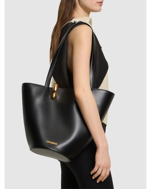 Jacquemus Le Bambola Moyen スムースレザーバッグ Black