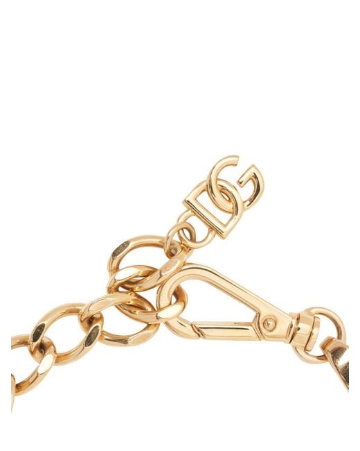 Dolce & Gabbana Natural Dg Chunky Chain Collar Necklace