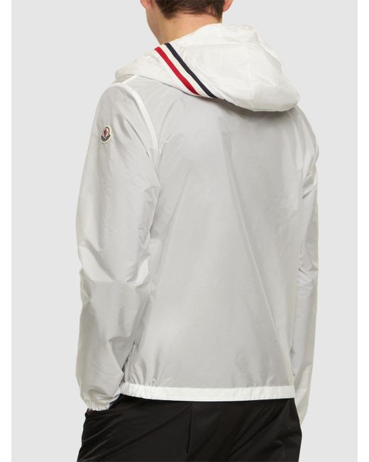 Moncler White Grimpeurs Hooded Nylon Jacket for men