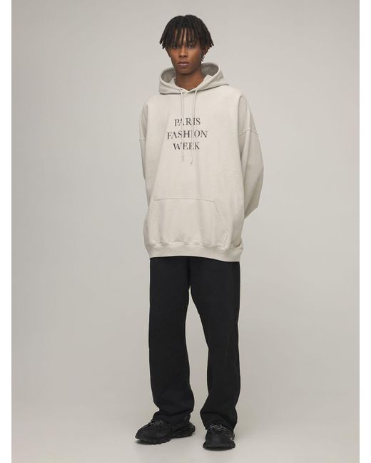 Balenciaga Baumwoll-hoodie "paris Fashion Week" in Weiß für Herren | Lyst AT