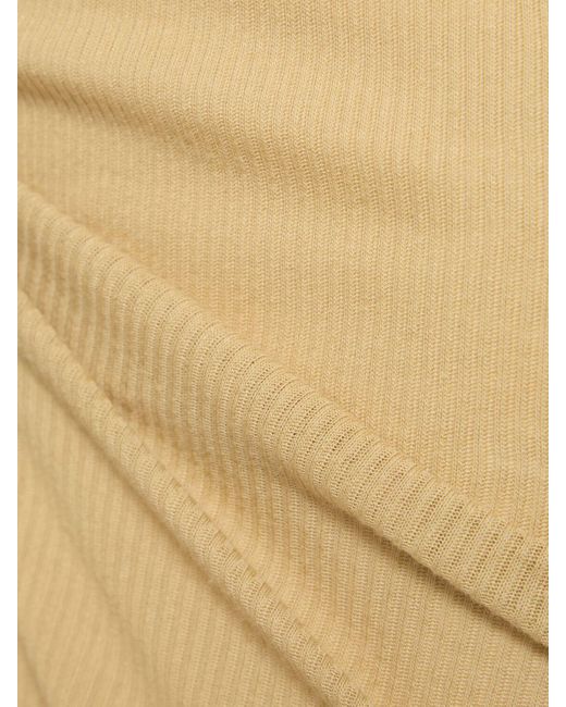 Auralee Natural Long Cotton Cami Top