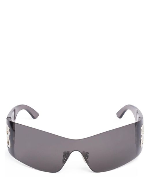 Balenciaga Gray Bb0359s Bossy Injected Mask Sunglasses