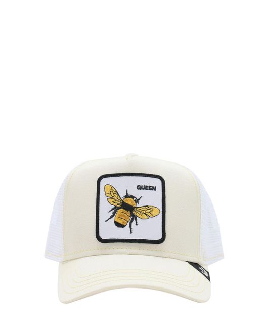 Goorin Bros White Queen Bee Trucker Hat W/patch for men