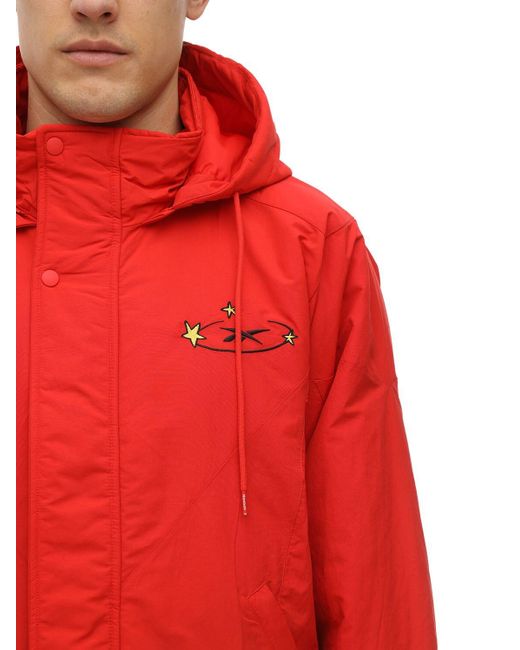 red reebok jacket