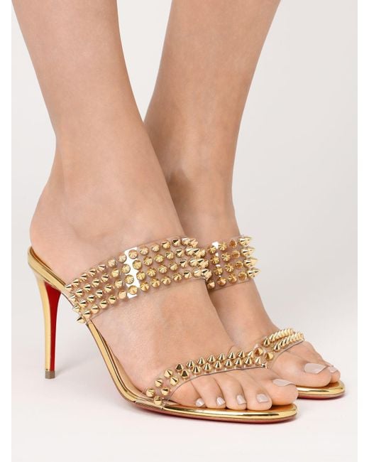 Louboutin clearance plexi shoes