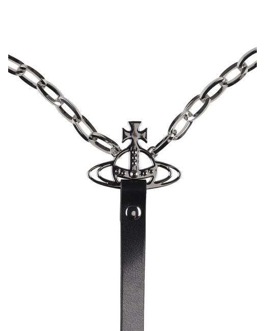 Vivienne Westwood White Embellished Chain Belt Harness