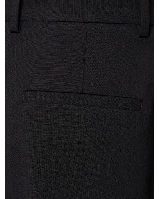 Pantaloni in lana stretch di MSGM in Black