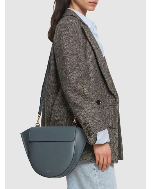 Wandler Gray Medium Hortensia Leather Shoudler Bag
