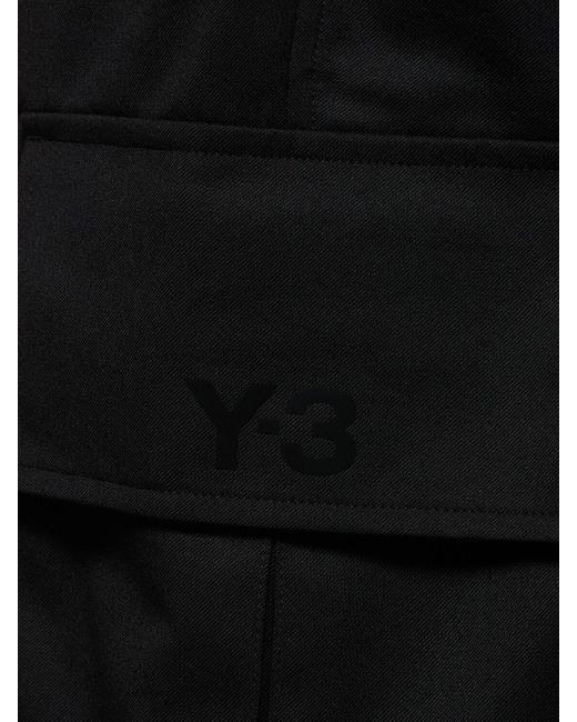 Y-3 Cargohose Aus Wollmischung in Black für Herren