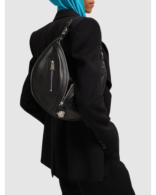Versace Black Handtasche Aus Leder