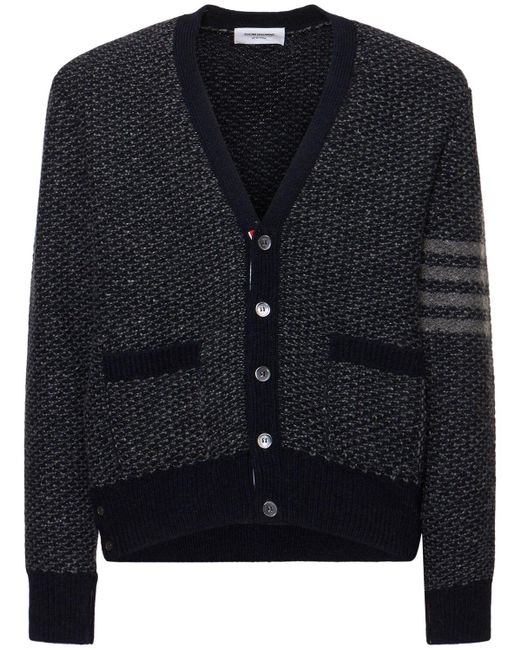 メンズ Thom Browne リラックスフィットカーディガン Blue