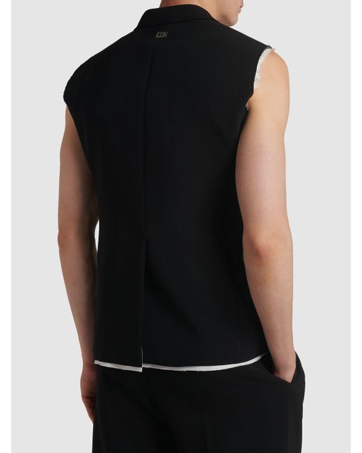 DSquared² Black Double Breasted Icon Vest for men