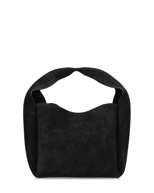 Totême  Black Bucket Suede Top Handle Bag