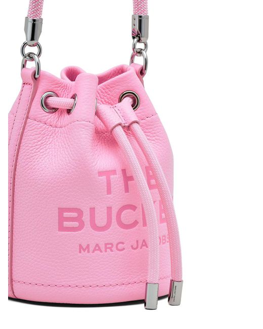 Marc Jacobs Pink Ledertasche "the Mini Bucket"
