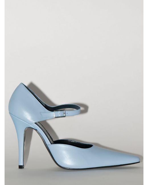 light blue mary jane pumps