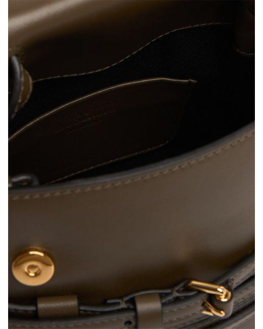 Moschino Brown Kleine Handtasche Aus Leder "tie Me"