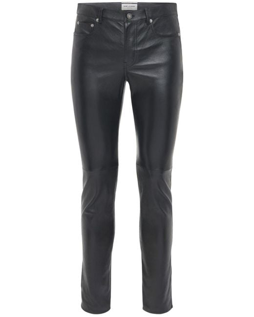 Saint laurent hotsell leather pants mens