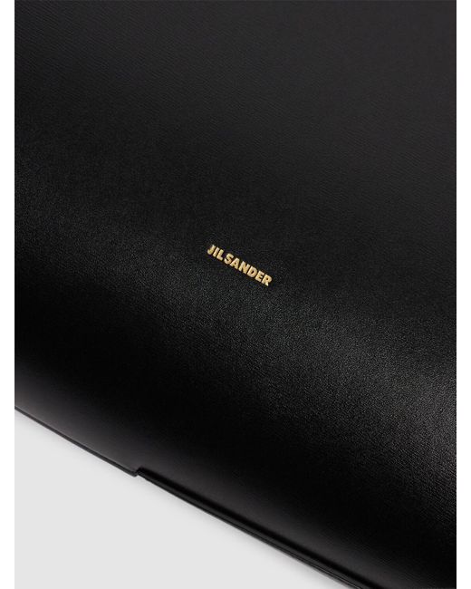 Mujer Bolso Grande Curve De Piel Palmellato Unique Jil Sander de color Black