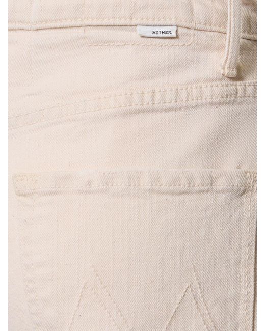 Jeans de algodón Mother de color Natural