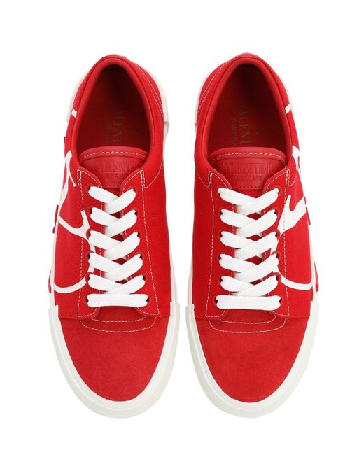 valentino canvas sneakers