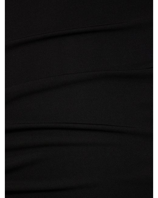 Robe longue en viscose à col roulé reid Nili Lotan en coloris Black