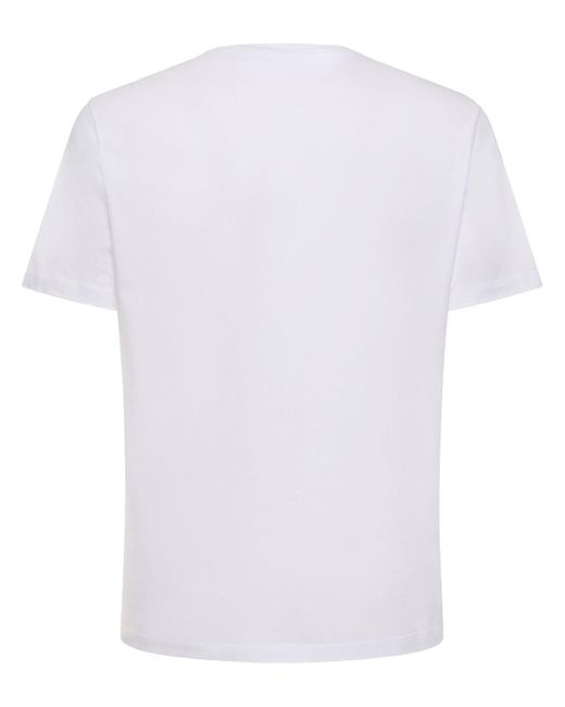 メンズ Versace Medusa コットンジャージーtシャツ White