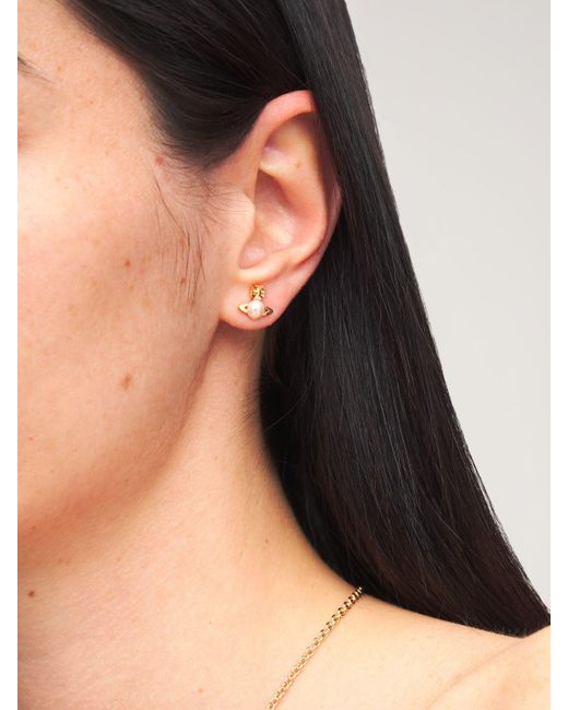 Vivienne Westwood Balbina Faux Pearl Stud Earrings in
