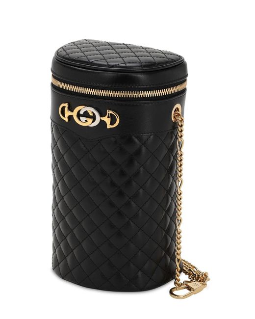 Gucci Logo Quilted Leather Belt Bag in Black for Men - Lyst