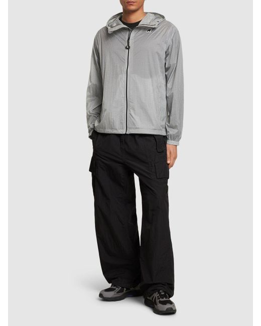 K-Way Gray Cleon Ripstop Jacket for men