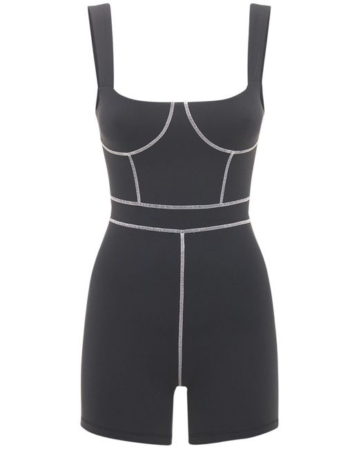 We Wore What Corset Tech Bodysuit in Gray Lyst