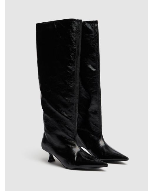 Ganni Black 50mm Soft Slouchy Boots