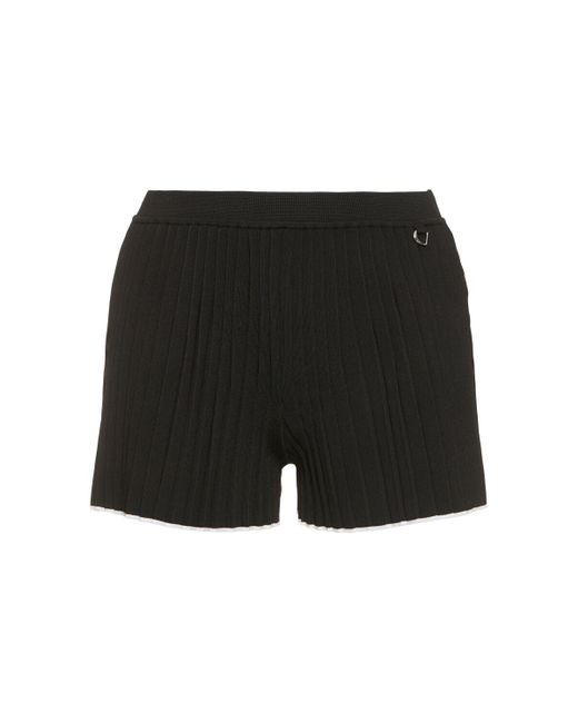 Shorts cortos de punto Jacquemus de color Black
