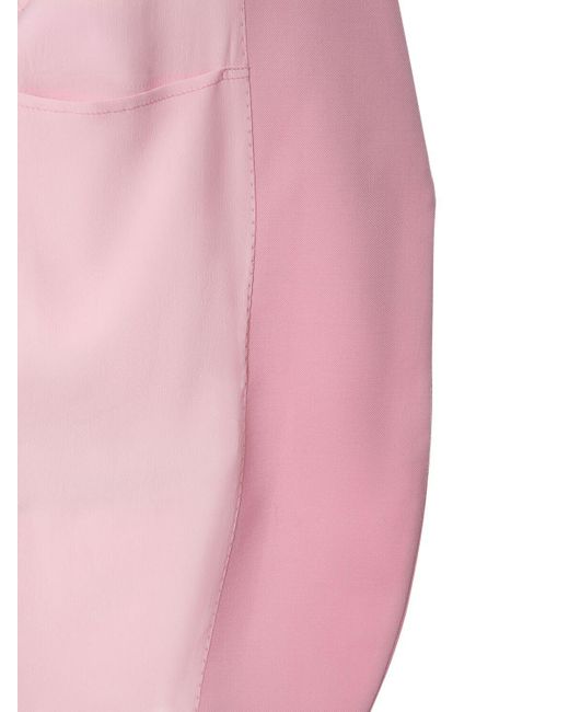 Veste en laine stretch à boutonnage simple Versace en coloris Pink