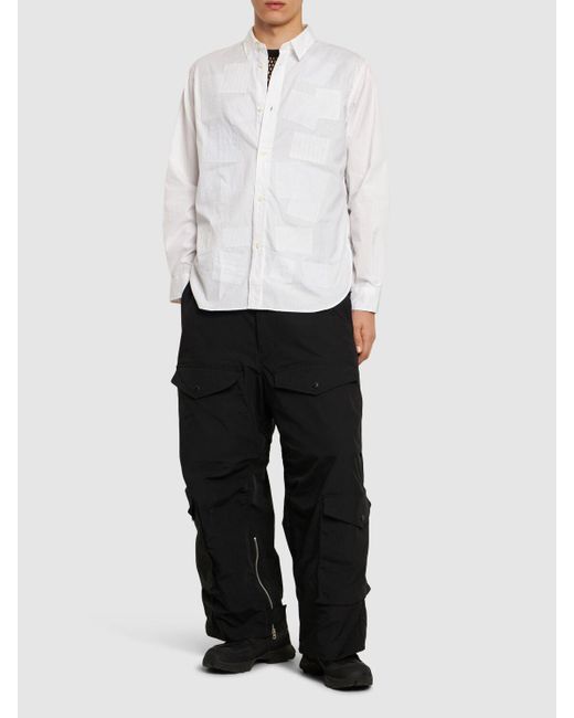 Camicia in cotone di Junya Watanabe in White da Uomo