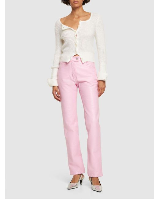 Pantalon en vinyle re edition Courreges en coloris Rose Lyst